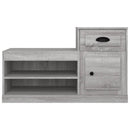 vidaXL szürke sonoma színű szerelt fa cipősszekrény 100x42x60 cm