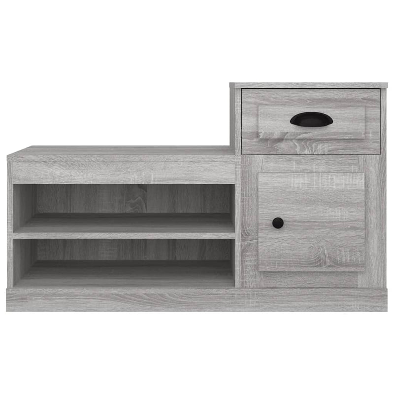 vidaXL szürke sonoma színű szerelt fa cipősszekrény 100x42x60 cm