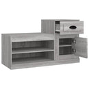 vidaXL szürke sonoma színű szerelt fa cipősszekrény 100x42x60 cm