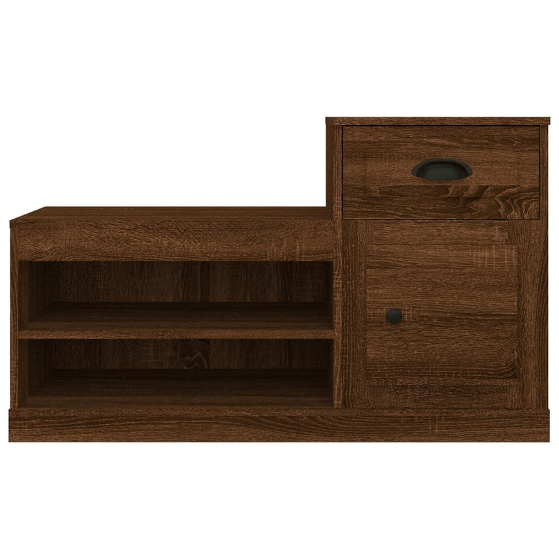 vidaXL barna tölgyszínű szerelt fa cipősszekrény 100x42x60 cm