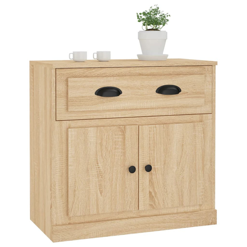 vidaXL sonoma tölgy színű szerelt fa tálalószekrény 70x35,5x67,5 cm