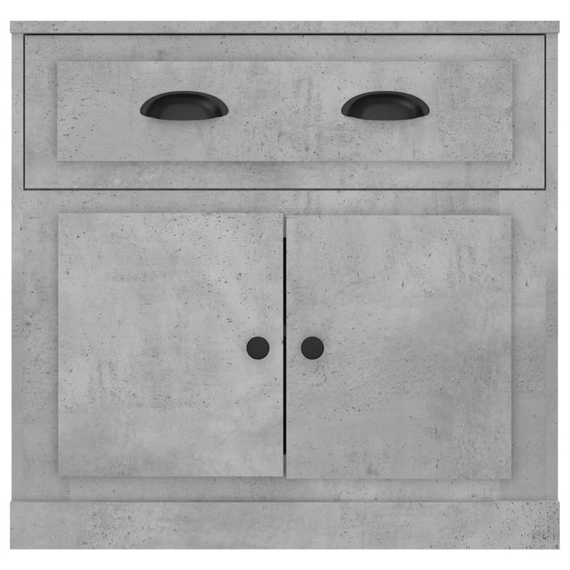 vidaXL betonszürke szerelt fa tálalószekrény 70x35,5x67,5 cm