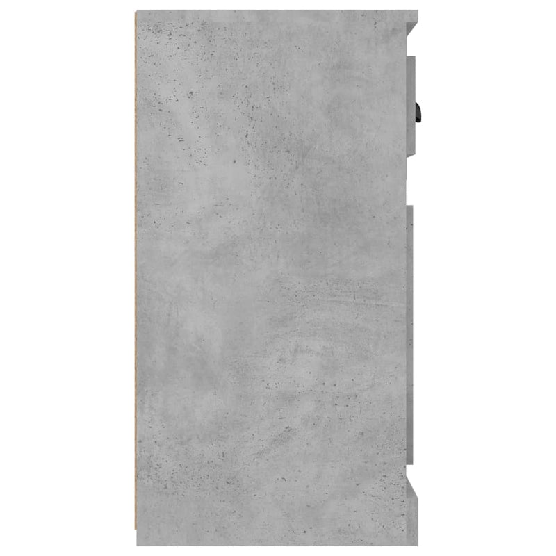 vidaXL betonszürke szerelt fa tálalószekrény 70x35,5x67,5 cm