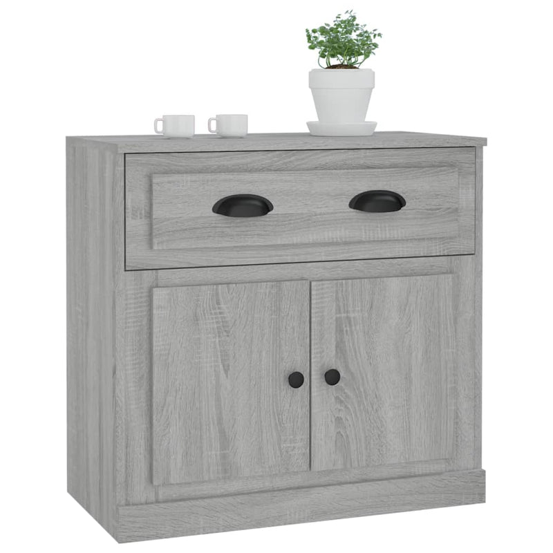 vidaXL szürke sonoma színű szerelt fa tálalószekrény 70x35,5x67,5 cm