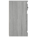 vidaXL szürke sonoma színű szerelt fa tálalószekrény 70x35,5x67,5 cm
