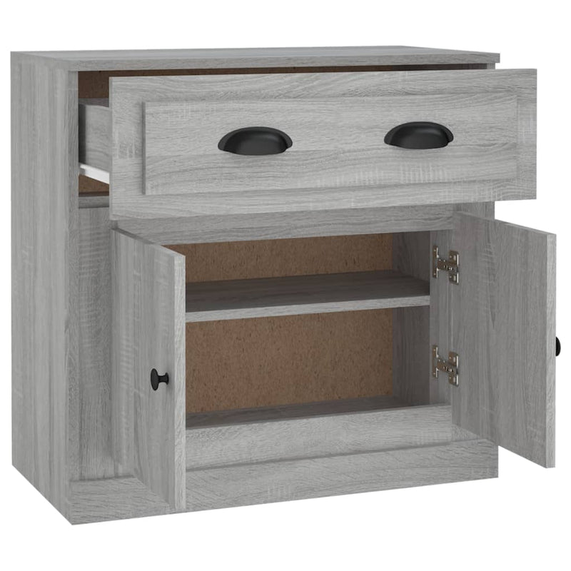 vidaXL szürke sonoma színű szerelt fa tálalószekrény 70x35,5x67,5 cm