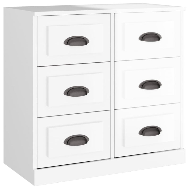 vidaXL magasfényű fehér szerelt fa tálalószekrény 70x35,5x67,5 cm