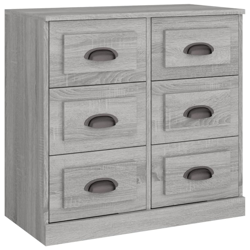 vidaXL szürke sonoma színű szerelt fa tálalószekrény 70x35,5x67,5 cm