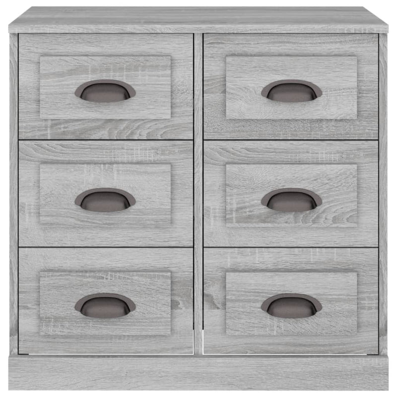 vidaXL szürke sonoma színű szerelt fa tálalószekrény 70x35,5x67,5 cm