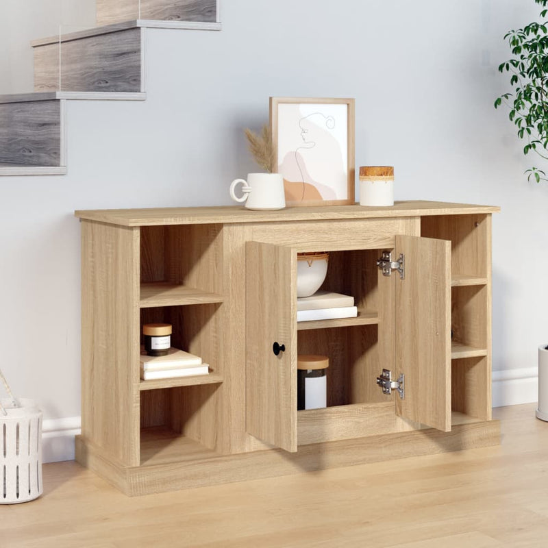 vidaXL sonoma tölgy színű szerelt fa tálalóasztal 100x35,5x60 cm