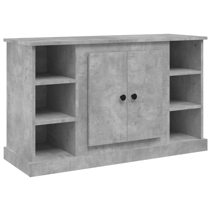 vidaXL betonszürke szerelt fa tálalószekrény 100x35,5x60 cm