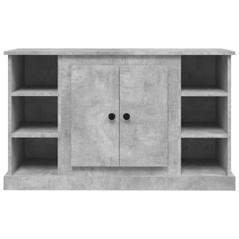 vidaXL betonszürke szerelt fa tálalószekrény 100x35,5x60 cm