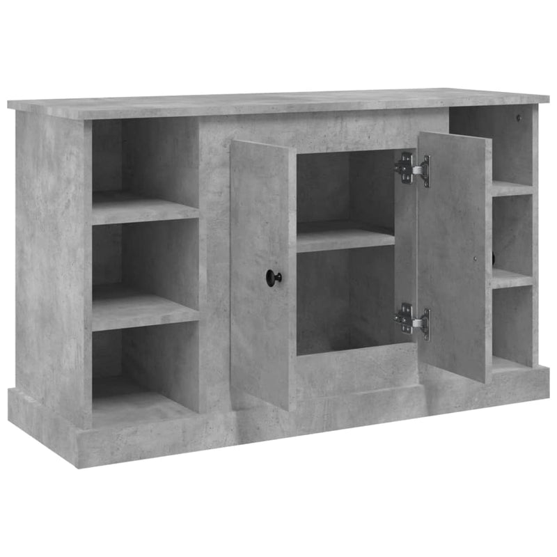 vidaXL betonszürke szerelt fa tálalószekrény 100x35,5x60 cm