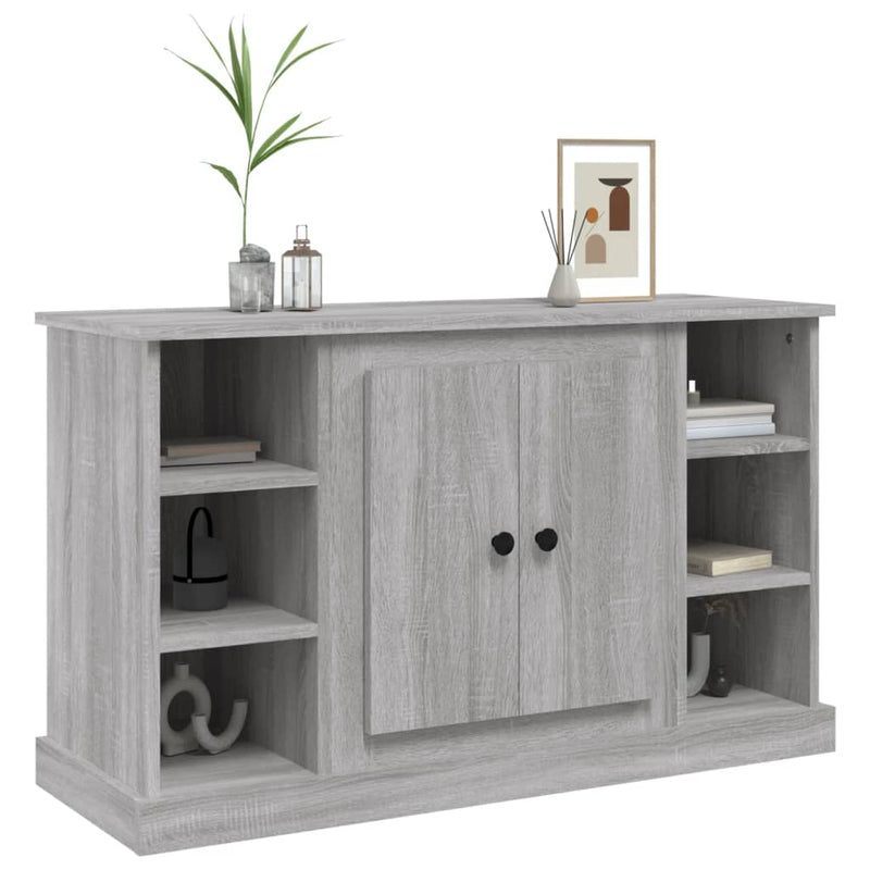 vidaXL szürke sonoma színű szerelt fa tálalószekrény 100x35,5x60 cm