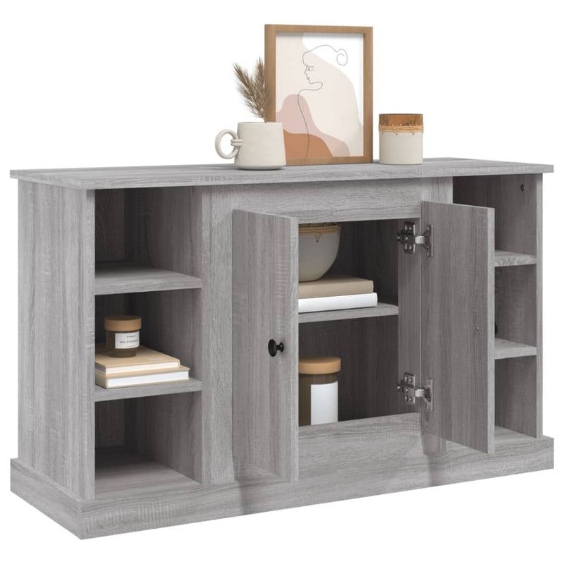 vidaXL szürke sonoma színű szerelt fa tálalószekrény 100x35,5x60 cm