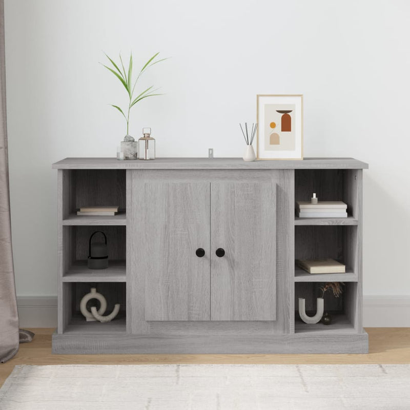 vidaXL szürke sonoma színű szerelt fa tálalószekrény 100x35,5x60 cm