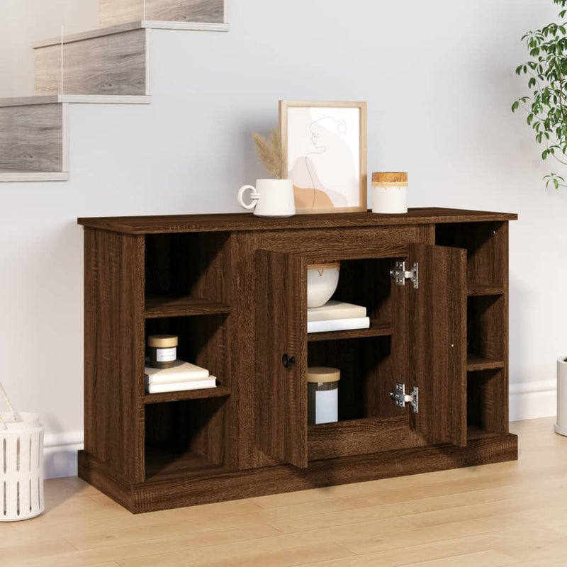 vidaXL barna tölgy színű szerelt fa tálalószekrény 100x35,5x60 cm