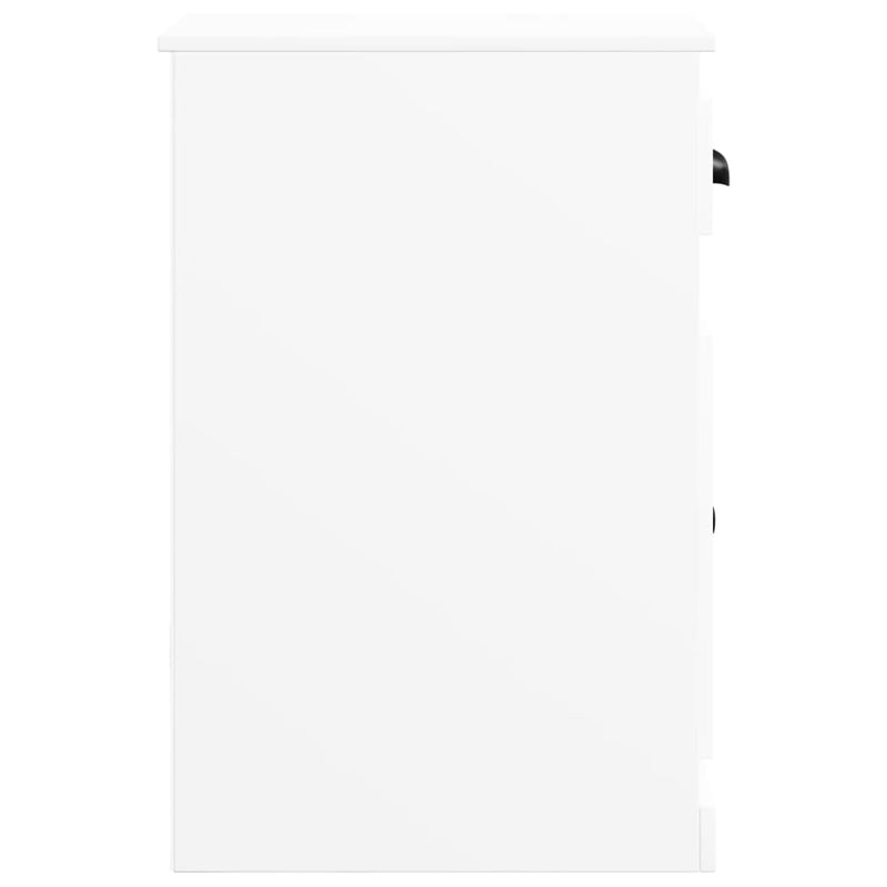 vidaXL fehér szerelt fa kisszekrény fiókkal 40 x 50 x 75 cm