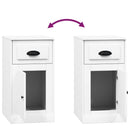 vidaXL fehér szerelt fa kisszekrény fiókkal 40 x 50 x 75 cm