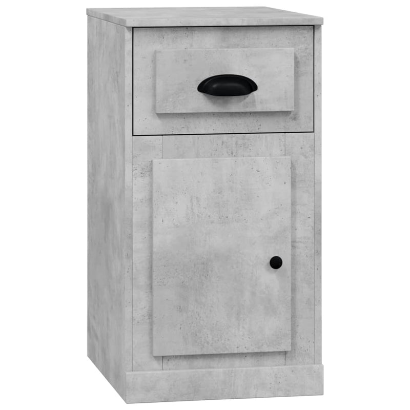 vidaXL betonszürke szerelt fa kisszekrény fiókkal 40 x 50 x 75 cm