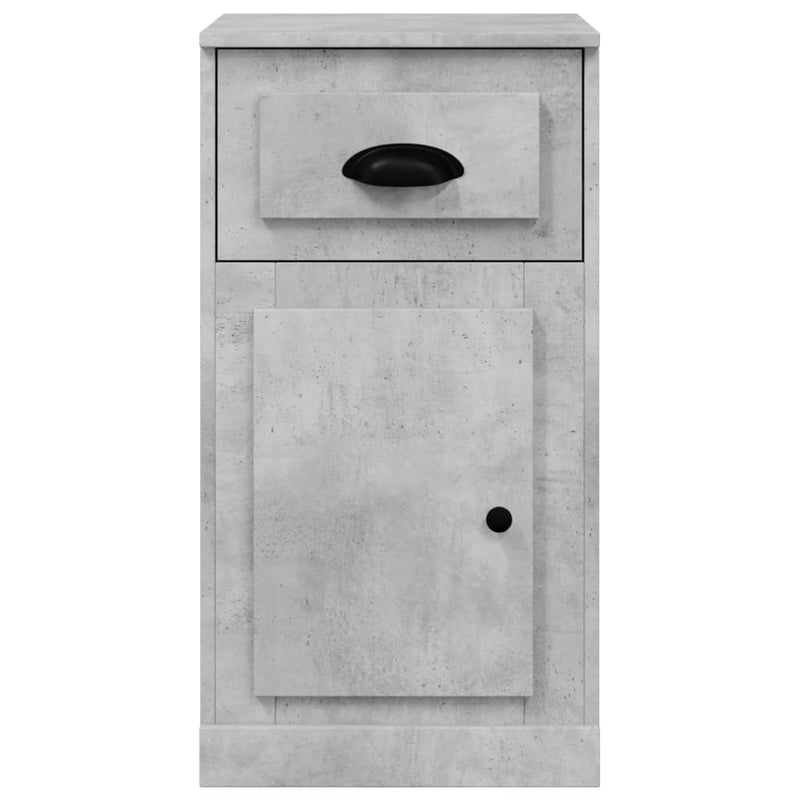 vidaXL betonszürke szerelt fa kisszekrény fiókkal 40 x 50 x 75 cm