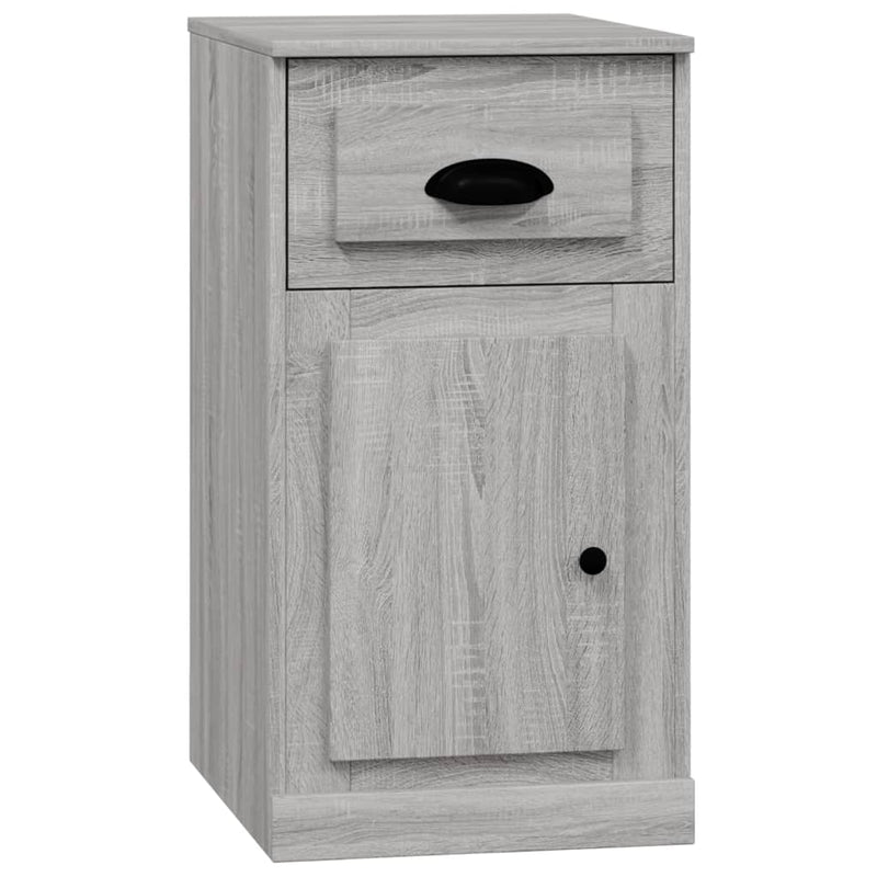 vidaXL szürke sonoma színű szerelt fa kisszekrény fiókkal 40x50x75 cm
