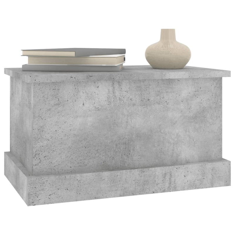 vidaXL betonszürke szerelt fa tárolóláda 50 x 30 x 28 cm