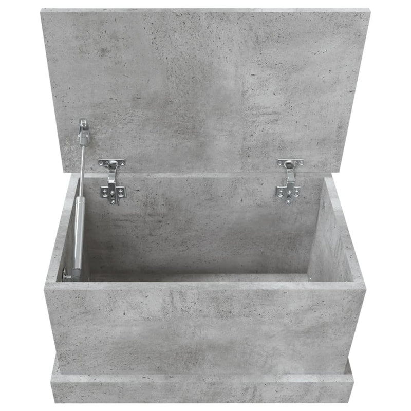 vidaXL betonszürke szerelt fa tárolóláda 50 x 30 x 28 cm