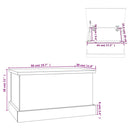 vidaXL betonszürke szerelt fa tárolóláda 50 x 30 x 28 cm