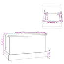 vidaXL szürke sonoma szerelt fa tárolóláda 50x30x28 cm