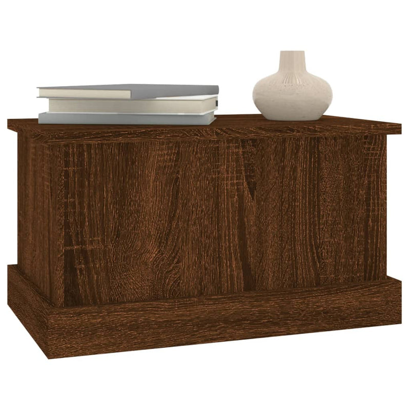 vidaXL barna tölgy színű szerelt fa tárolóláda 50x30x28 cm