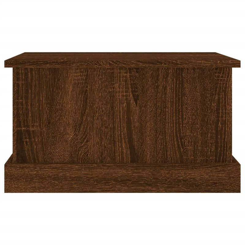 vidaXL barna tölgy színű szerelt fa tárolóláda 50x30x28 cm