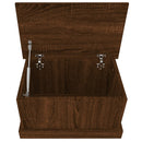 vidaXL barna tölgy színű szerelt fa tárolóláda 50x30x28 cm