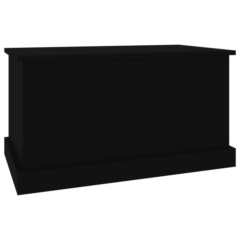 vidaXL fekete szerelt fa tárolóláda 70x40x38 cm