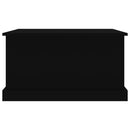 vidaXL fekete szerelt fa tárolóláda 70x40x38 cm