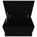 vidaXL fekete szerelt fa tárolóláda 70x40x38 cm