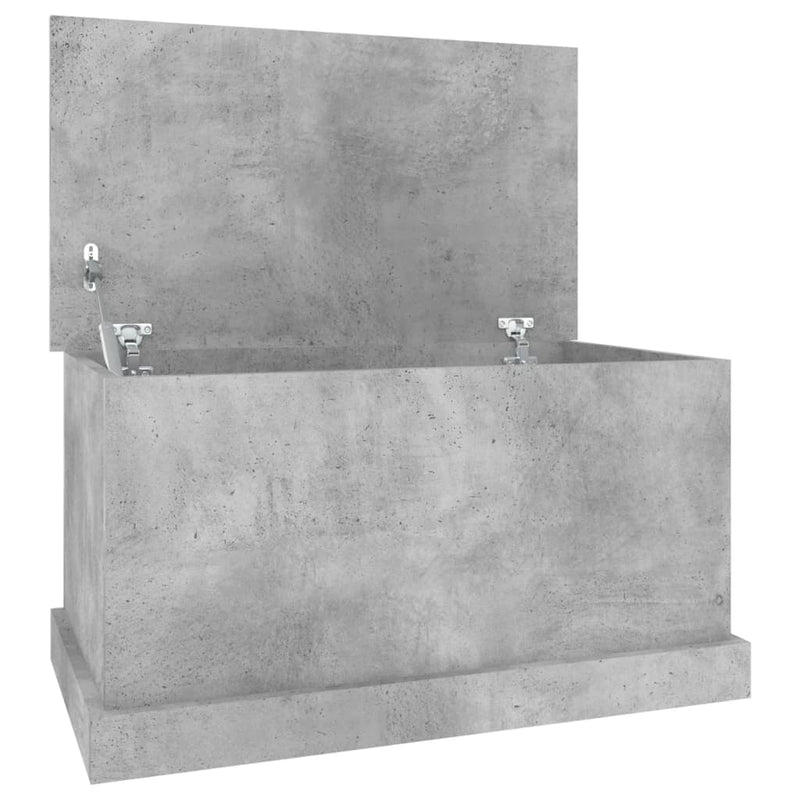 vidaXL betonszürke szerelt fa tárolóláda 70x40x38 cm