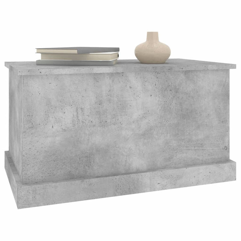vidaXL betonszürke szerelt fa tárolóláda 70x40x38 cm