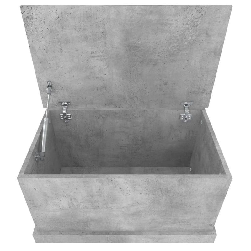 vidaXL betonszürke szerelt fa tárolóláda 70x40x38 cm