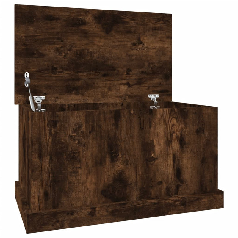 vidaXL füstös tölgy színű szerelt fa tárolóláda 70 x 40 x 38 cm