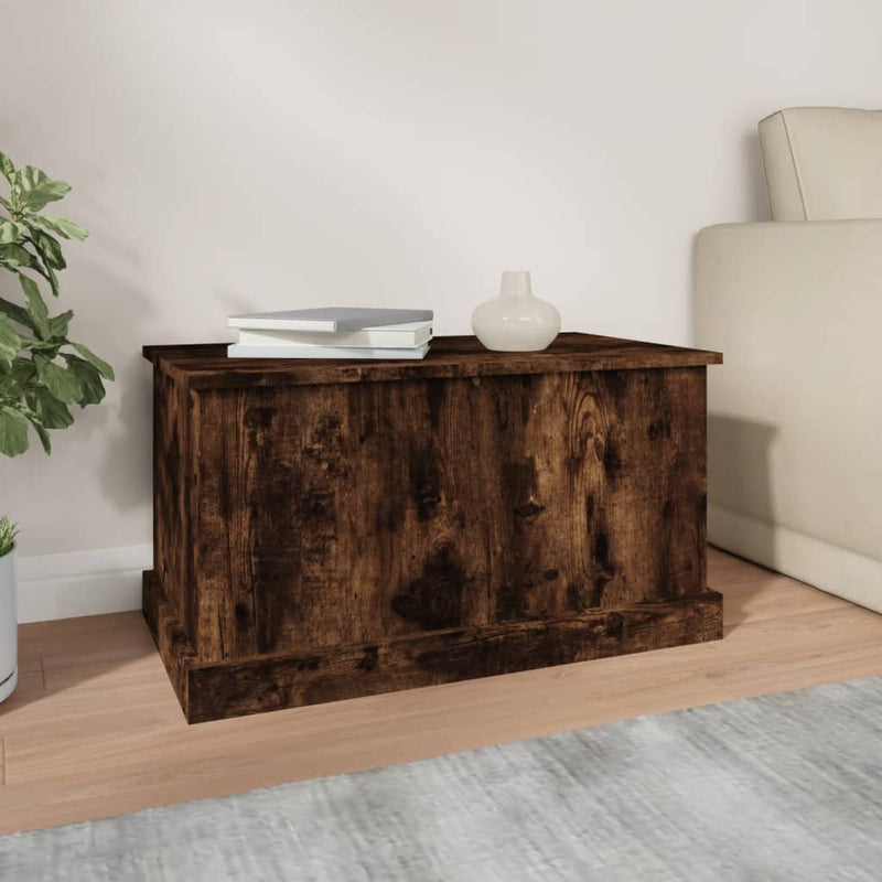 vidaXL füstös tölgy színű szerelt fa tárolóláda 70 x 40 x 38 cm