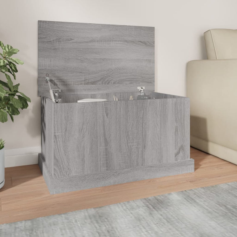 vidaXL szürke sonoma szerelt fa tárolóláda 70x40x38 cm