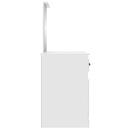 vidaXL fehér szerelt fa fésülködő asztal tükörrel 90x50x132,5 cm