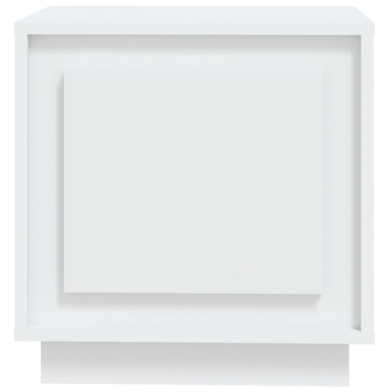 vidaXL 2 db fehér szerelt fa éjjeliszekrény 44x35x45 cm