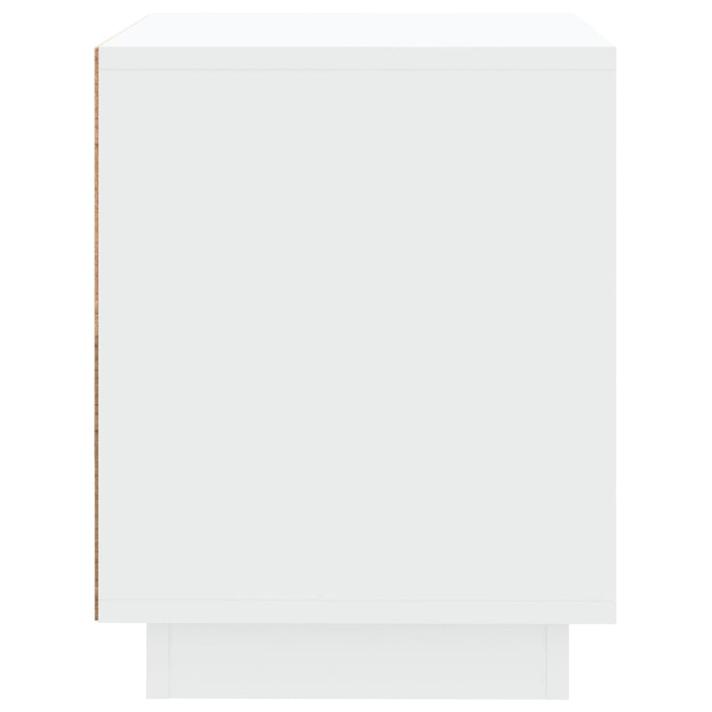 vidaXL 2 db fehér szerelt fa éjjeliszekrény 44x35x45 cm