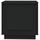 vidaXL 2 db fekete szerelt fa éjjeliszekrény 44x35x45 cm