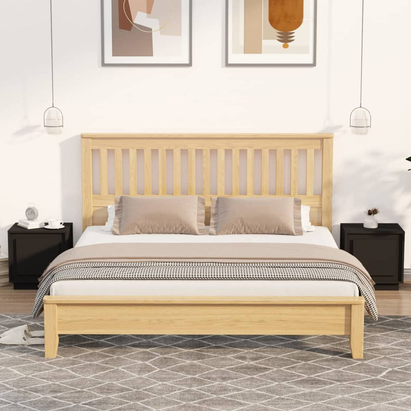 vidaXL 2 db fekete szerelt fa éjjeliszekrény 44x35x45 cm