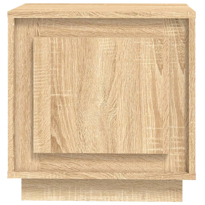 vidaXL 2 db sonoma tölgy színű szerelt fa éjjeliszekrény 44x35x45 cm