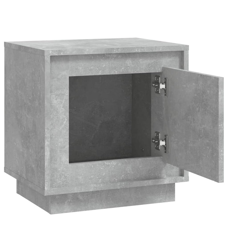 vidaXL betonszürke szerelt fa éjjeliszekrény 44 x 35 x 45 cm