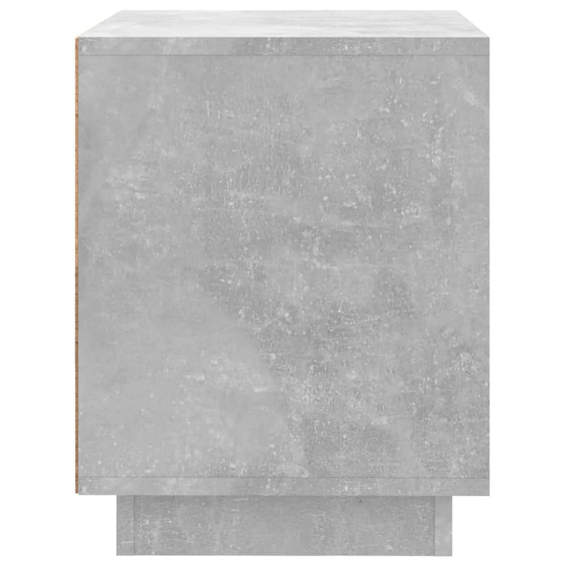 vidaXL 2 db betonszürke szerelt fa éjjeliszekrény 44x35x45 cm